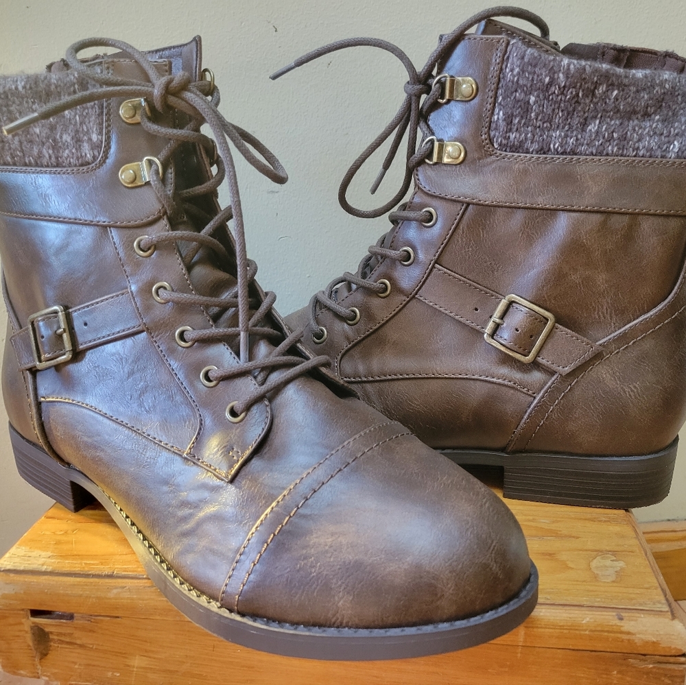 Torrid Laceup Sweater Boots